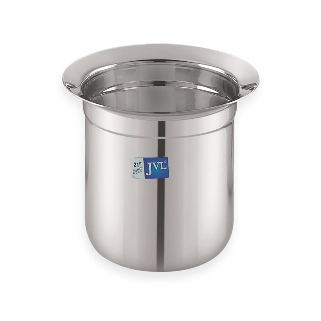 JVL Classicware Stainless Steel Gunj Multi-Purpose Storage & Serving Container with Spill-Free Pouring Mirror Finish Ideal for Milk, Rasam, Juices, Snacks & Cooked Food (3.1 Liters)