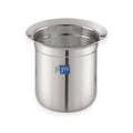 JVL Classicware Stainless Steel Gunj Multi-Purpose Storage & Serving Container with Spill-Free Pouring Mirror Finish Ideal for Milk, Rasam, Juices, Snacks & Cooked Food (3.1 Liters)