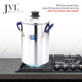 JVL Stainless Steel multi purpose Thatte Idly, Idiyappam/Dhokla, and Mini Idly Maker (Full Set) – Includes 1 Idly Cooker, 5 Thatte Idly Plates, 5 Idiyappam/Dhokla Plates, 5 Mini Idly Plates & only 1 single Stand